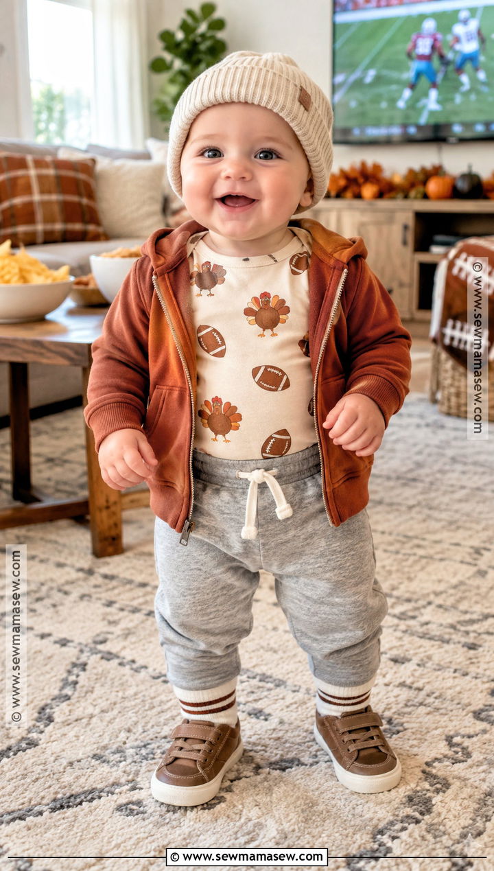 Football My First Thanksgiving Onesie Outfit - 15 my first thanksgiving onesie ideas