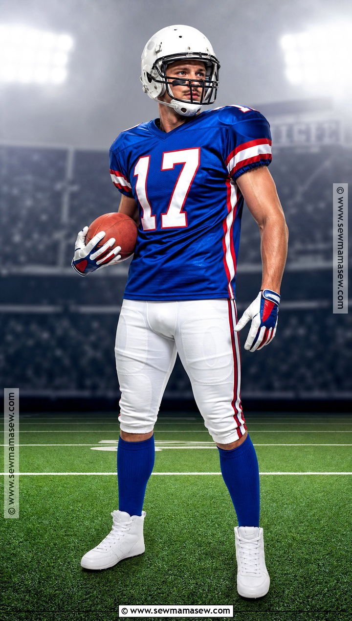 Football Player Costume With Team Jersey - 35 halloween costumes male