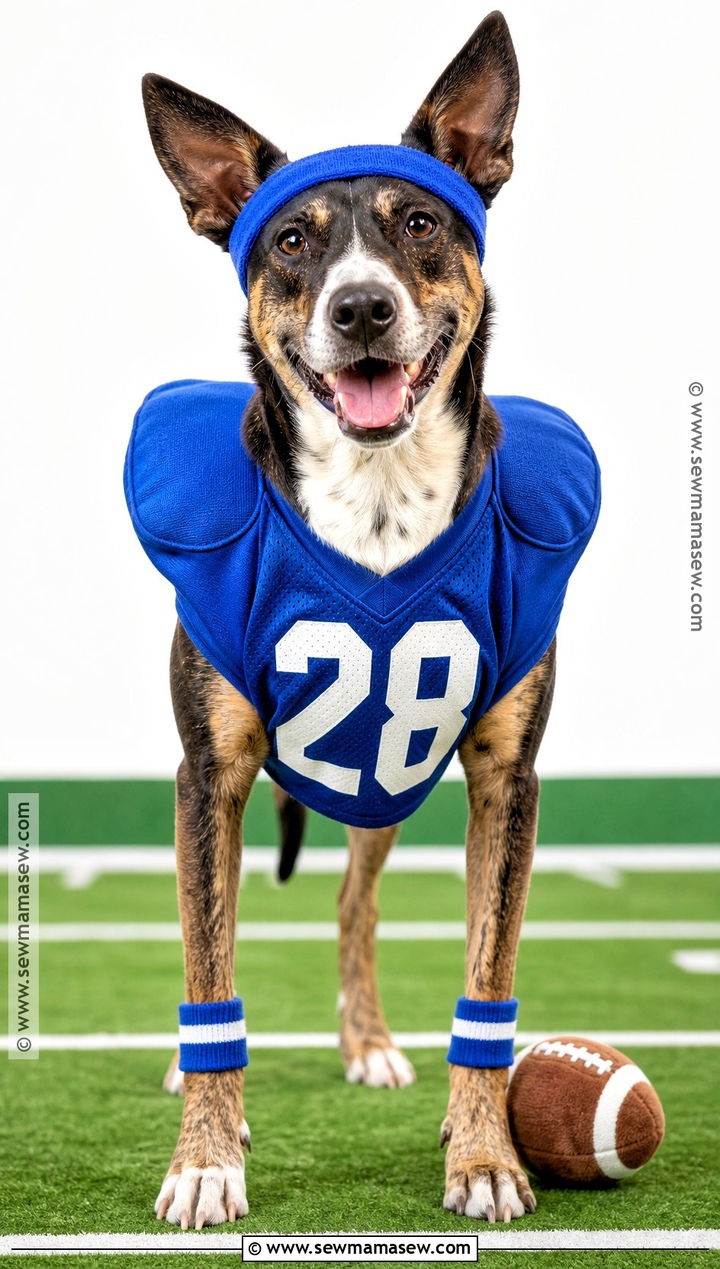 Football Player Dog Costume - 40 dog costume ideas