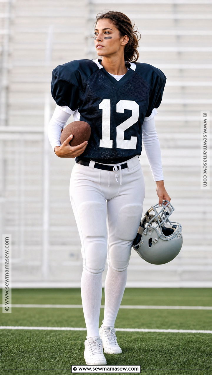 Football Quarterback Costume With Shoulder Pads - 30 Masc Halloween Costumes for Women