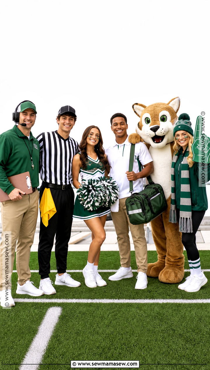 Football Sideline Group Costume - 35 football costume ideas