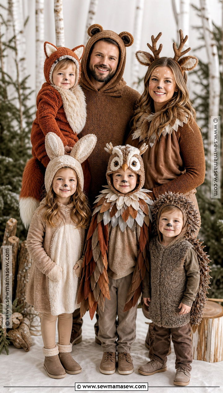 Forest Animal Family Costume - 45 family costume ideas