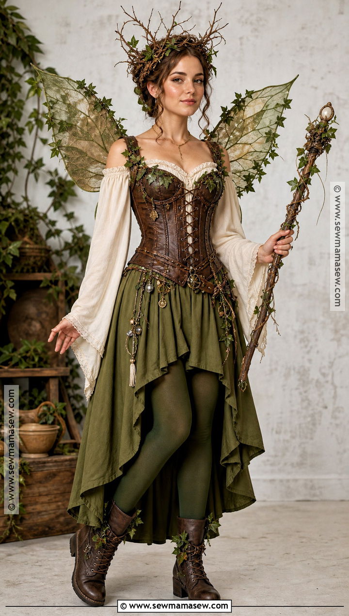 Forest Fairy Costume With Corset - 35 fairy costume ideas for women