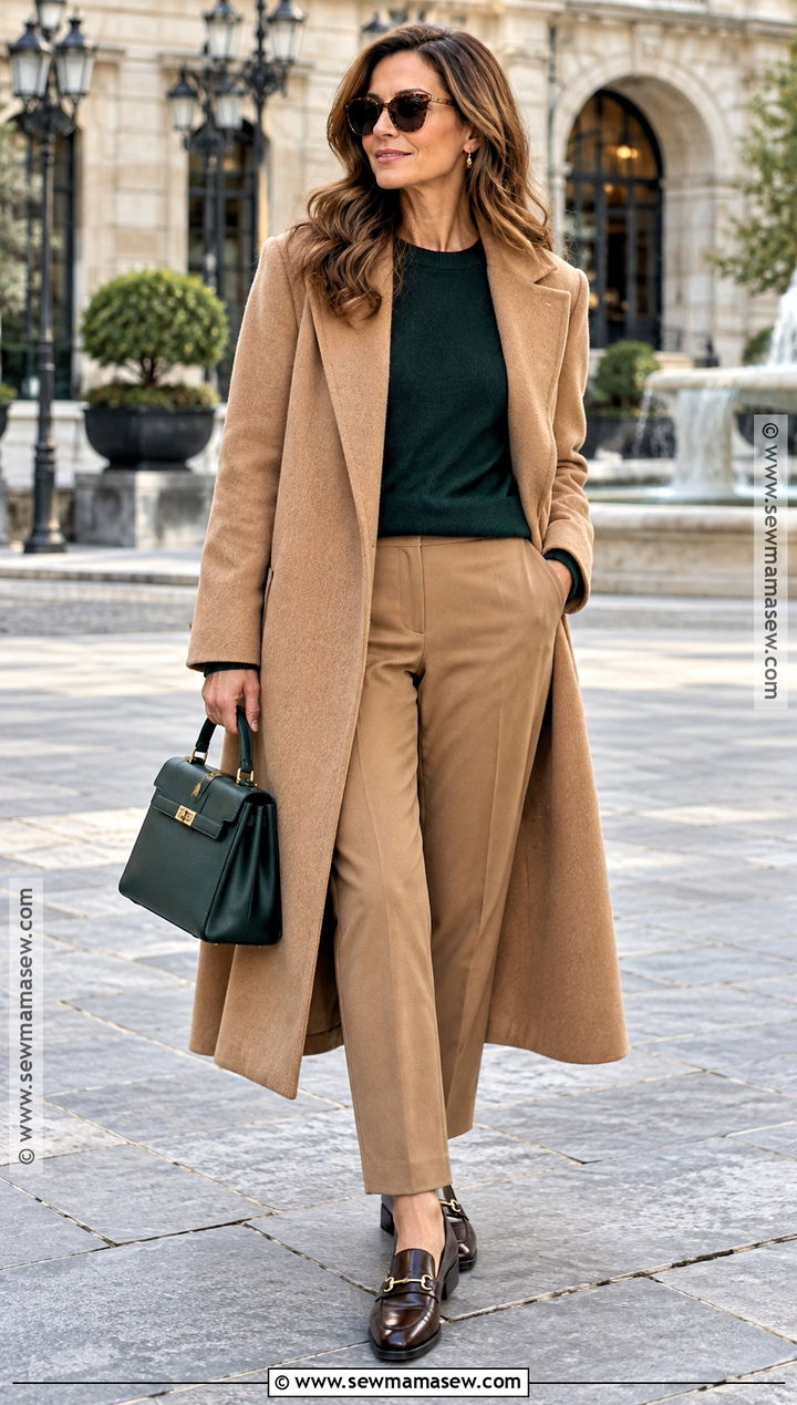 Forest Green And Camel Outfit - 15 fall color combinations clothes