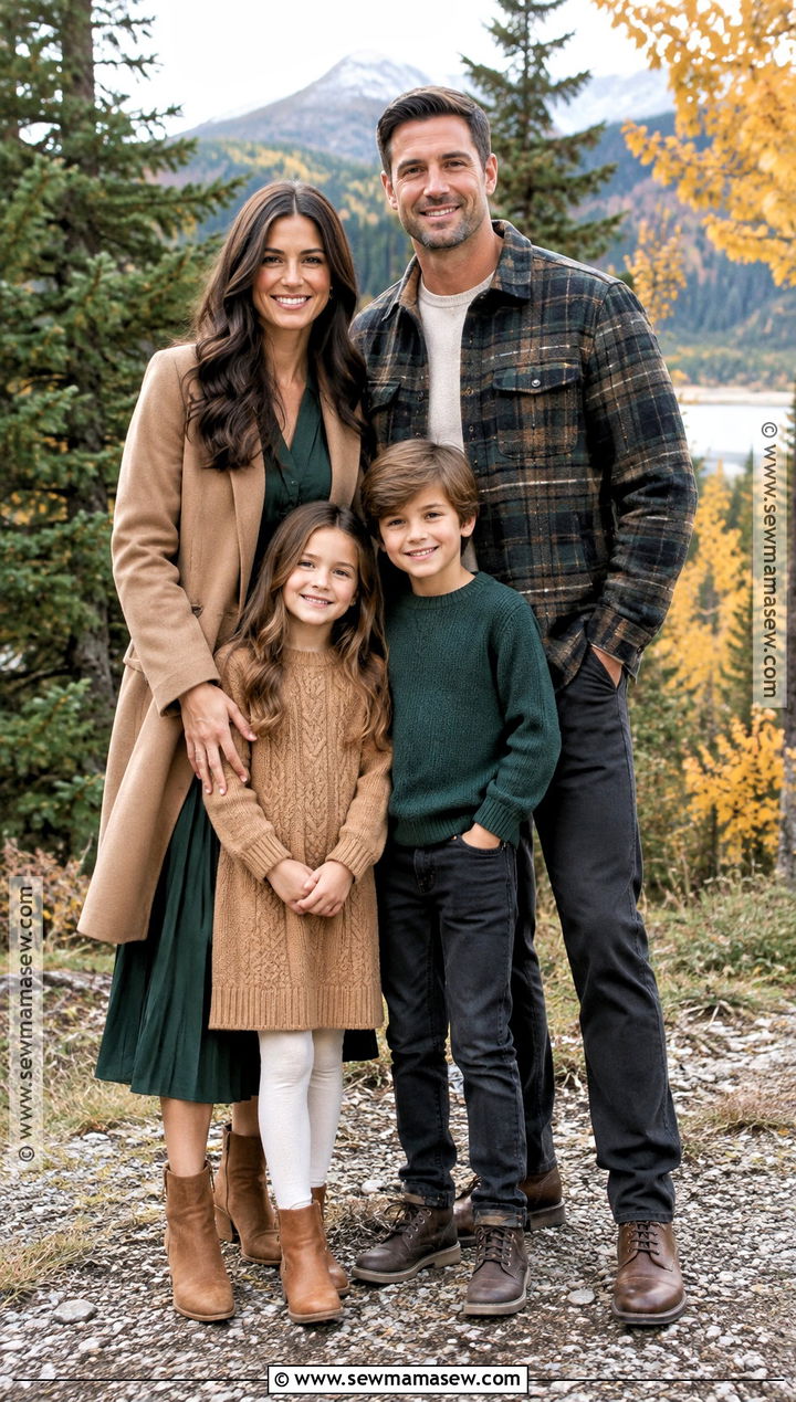 Forest Green And Plaid Fall Family Picture Outfits - 15 fall outfits for family pictures