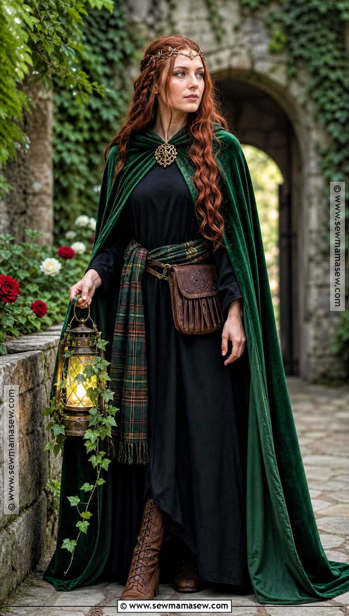 Forest Green Cloak Lady Macbeth Costume - 30 Lady Macbeth Costume Ideas