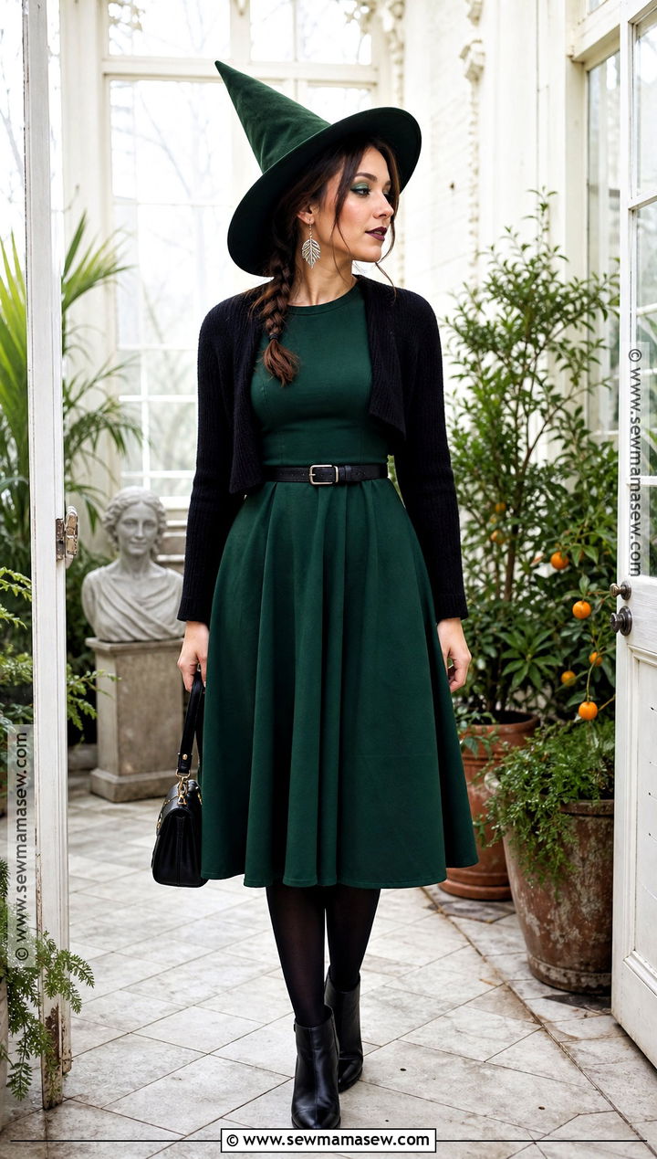 Forest Green Witch Outfit - 35 witches outfit ideas