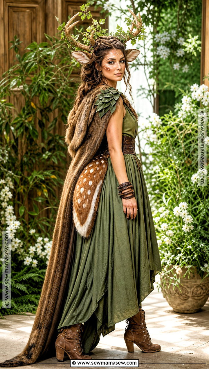 Forest Queen Deer Costume - 30 deer halloween costumes for women