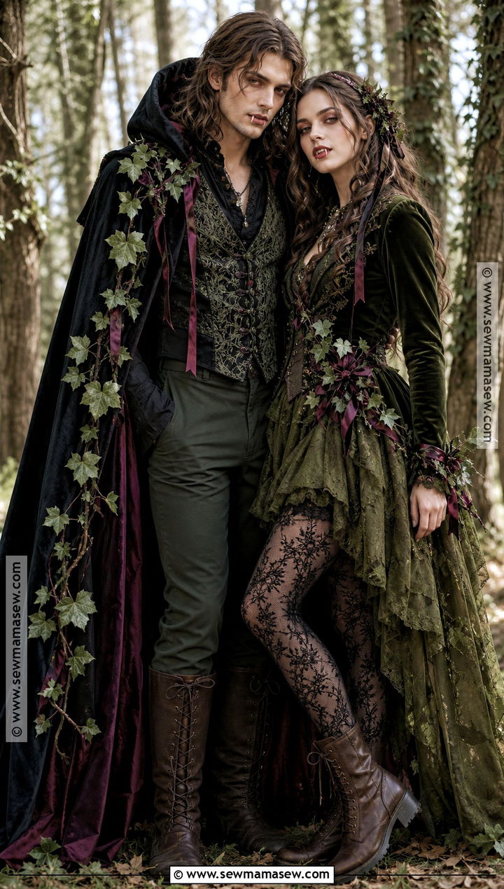 Forest Vampire Couple Costume - 35 vampire costume ideas for couples
