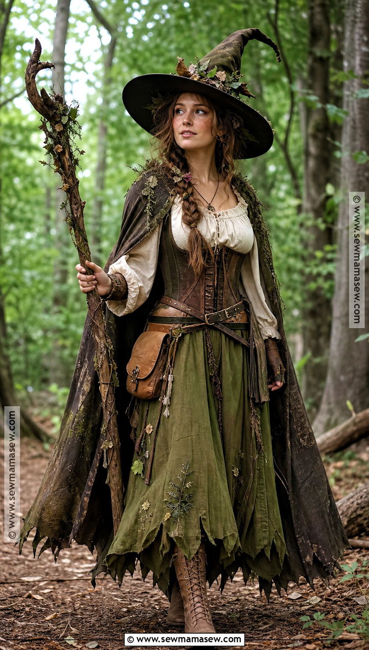 Forest Witch Costume - 40 witch costumes for women