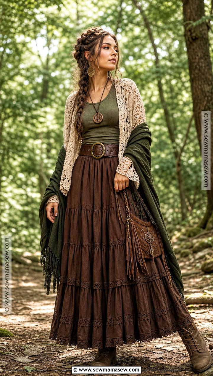 Forest Witch Outfit With Long Skirt - 35 forest witch outfit ideas
