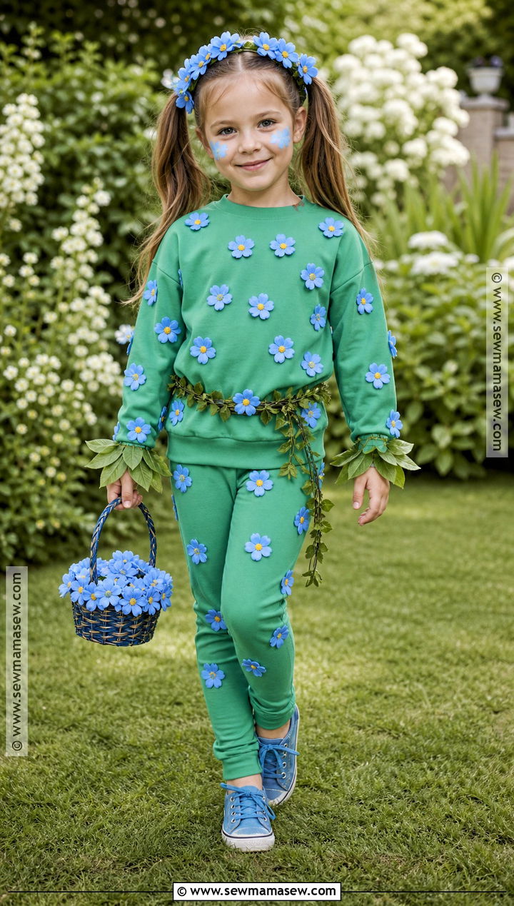 Forget Me Not Flower Costume For Kids - 30 flower costume ideas for kids