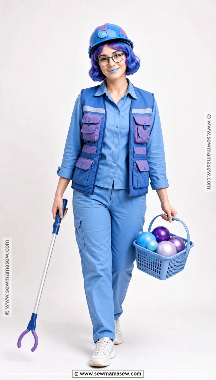 Forgetter Paula Halloween Costume With Work Uniform - 40 inside out halloween costume ideas