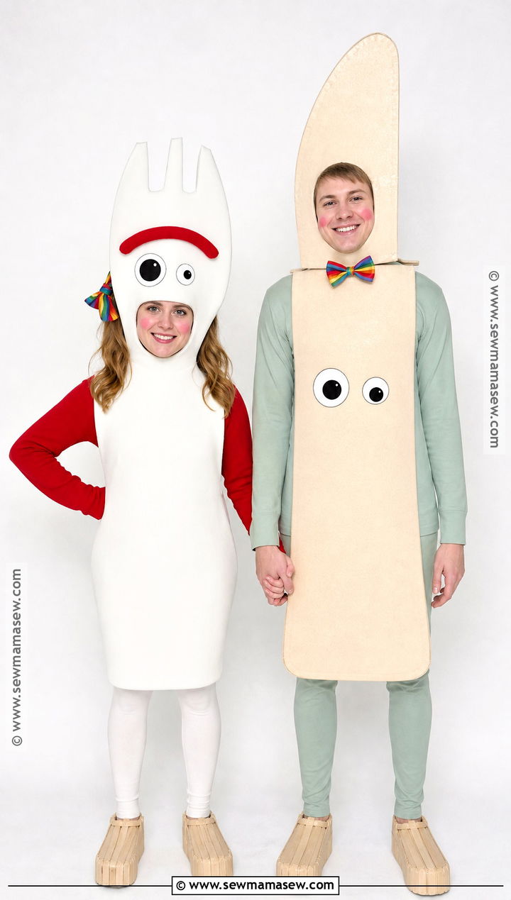Forky And Karen Beverly Couple Costume - 30 forky toy story costume ideas