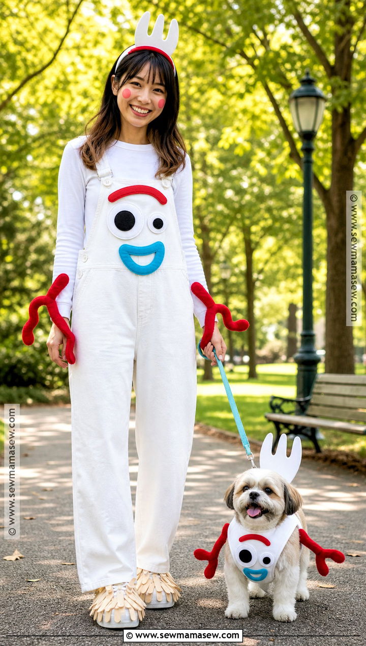 Forky Pet And Owner Costume - 30 forky toy story costume ideas