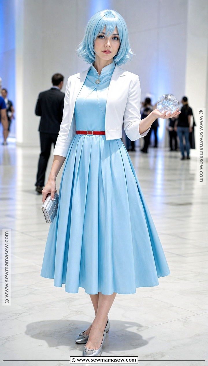 Formal Blue Dress Rei Ayanami Cosplay - 35 rei ayanami cosplay ideas