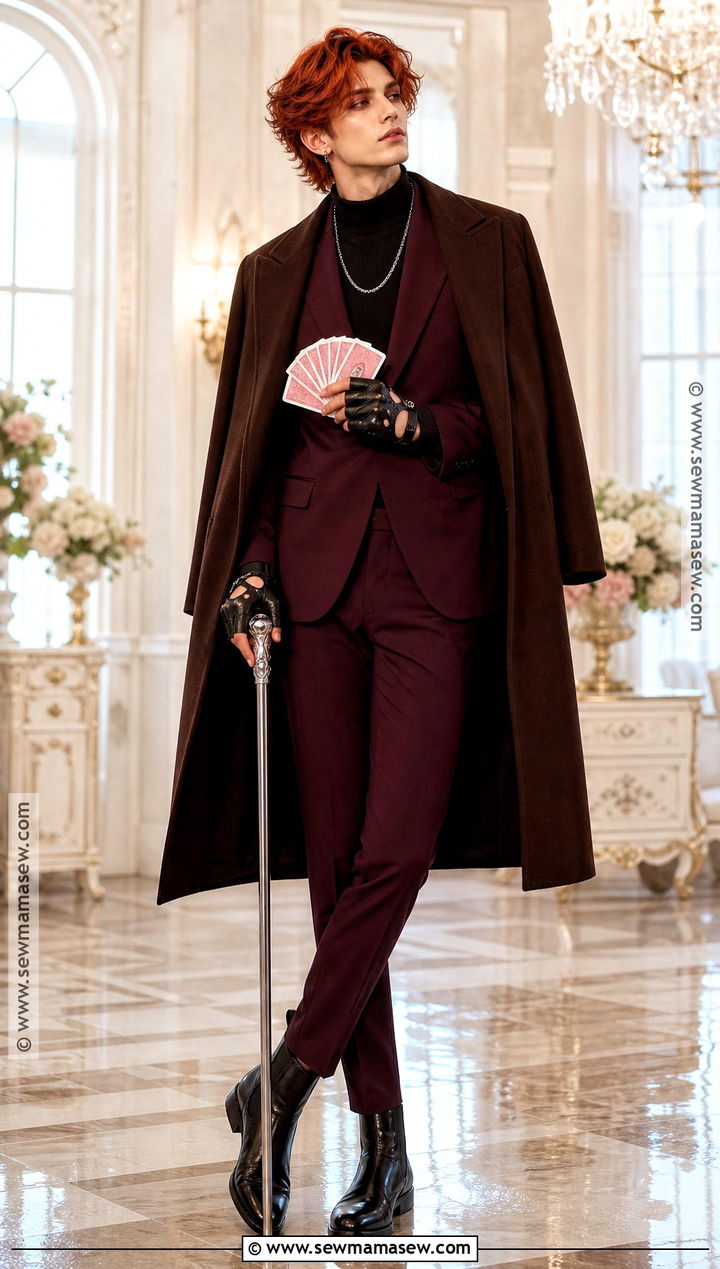 Formal Burgundy Suit Gambit Cosplay - 30 gambit cosplay ideas