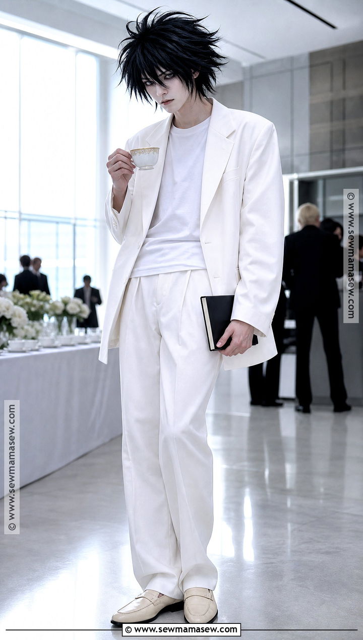 Formal L Cosplay With White Suit - 40 l cosplay ideas
