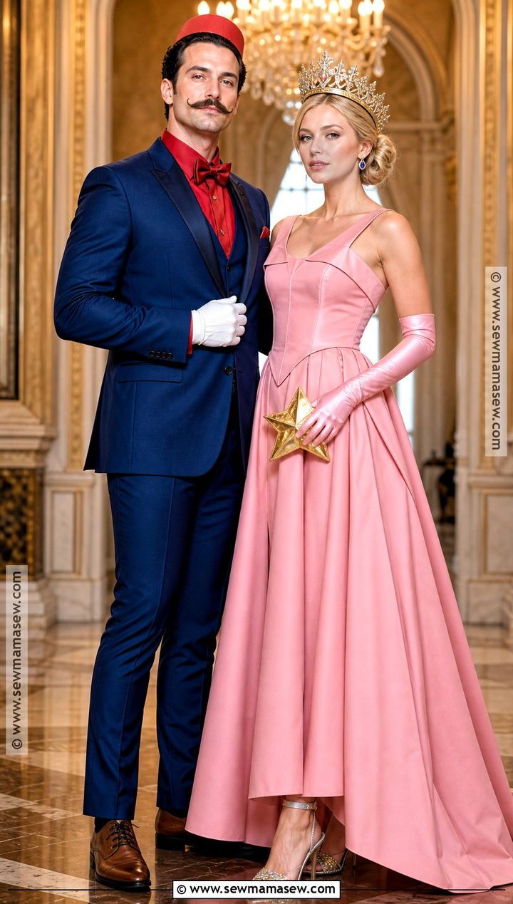 Formal Mario And Peach Gala Costume - 30 Mario And Peach Costumes for Couples