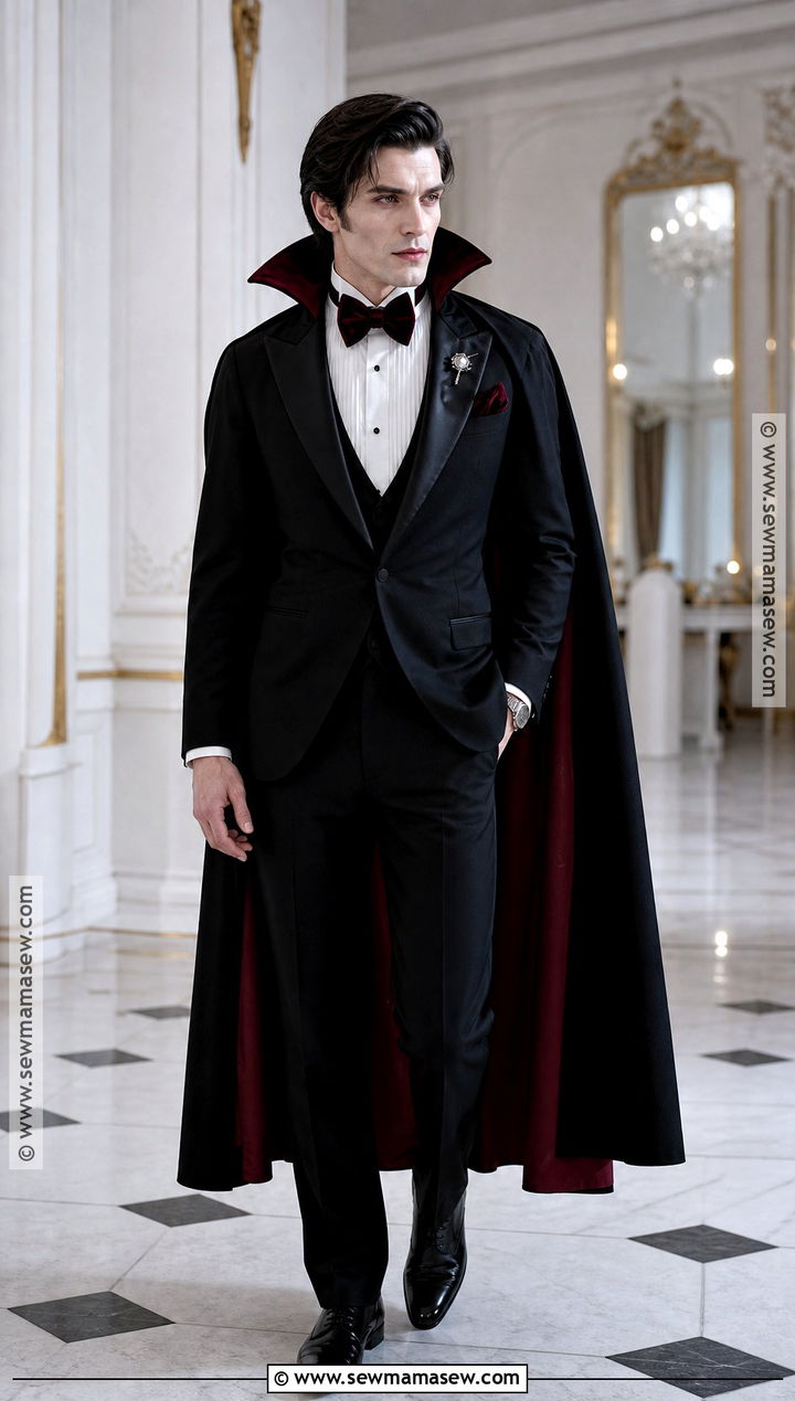Formal Vampire Outfit With Black Tuxedo - 30 male vampire outfit ideas