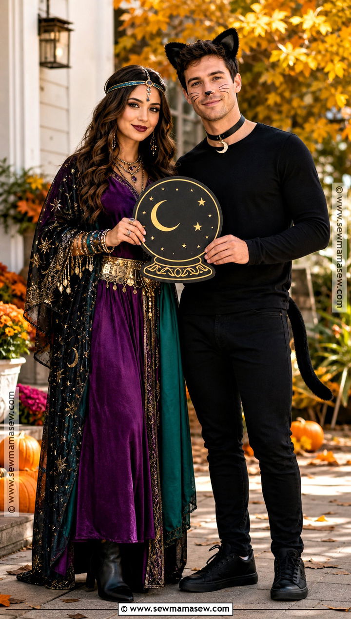 Fortune Teller And Black Cat Couple Costume - 45 fortune teller costume ideas