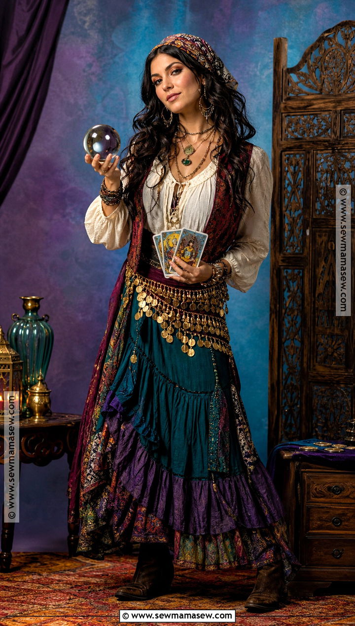 Fortune Teller Costume With Layered Skirt - 30 costume outfits