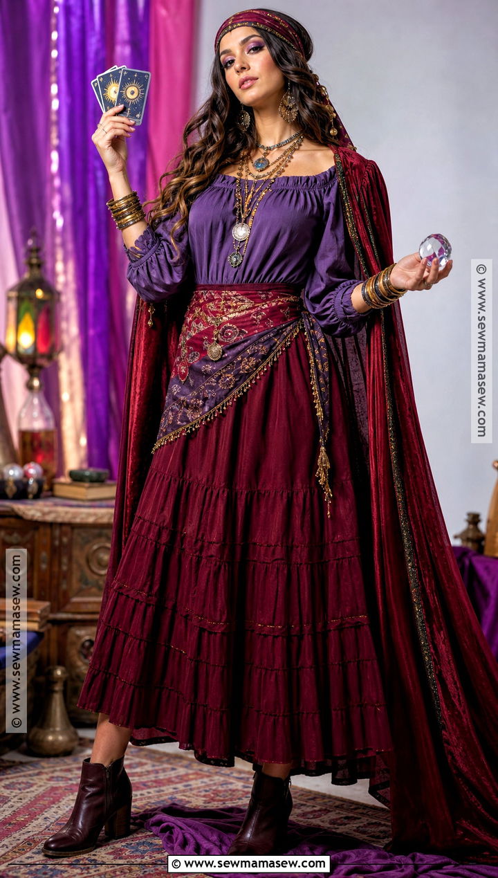 Fortune Teller Costume With Red Cape - 30 red cape costume ideas