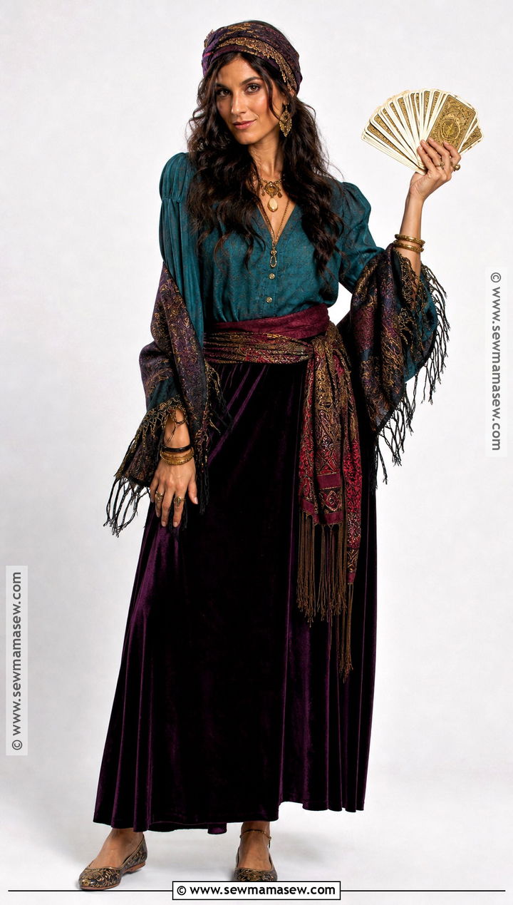 Fortune Teller Costume With Velvet Skirt - 35 killer costume ideas