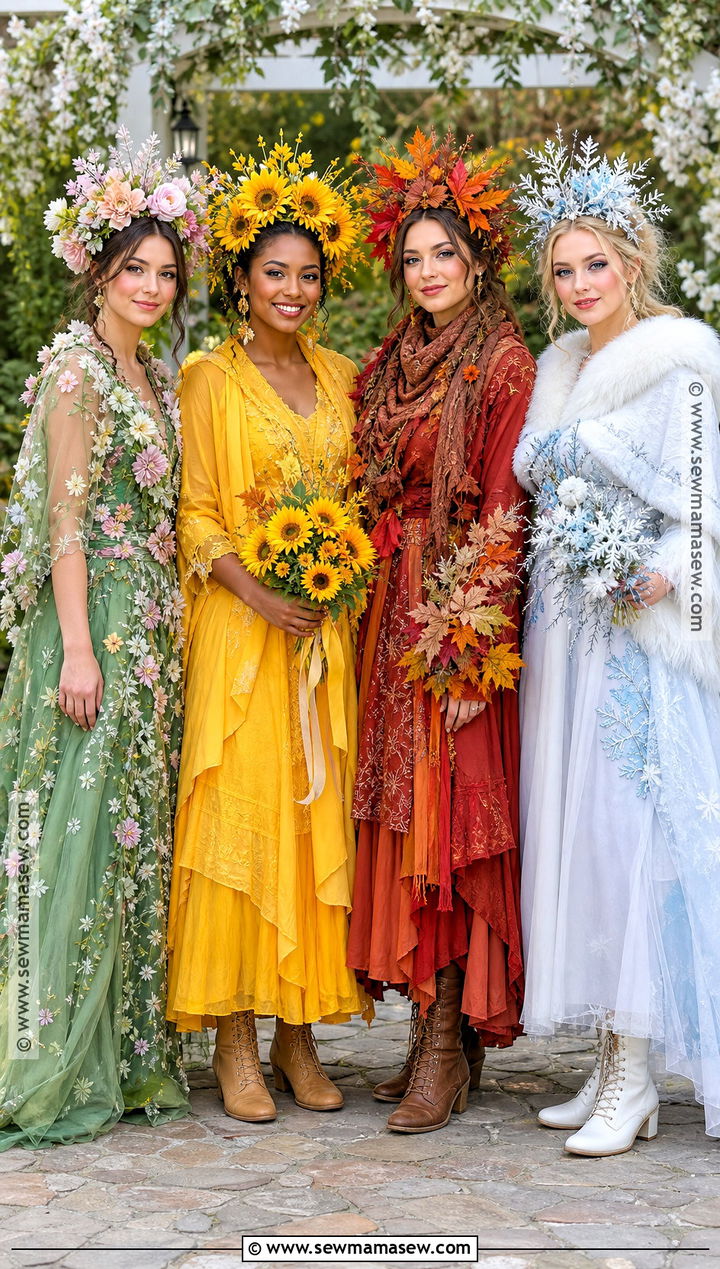 Four Seasons Group Costume - 35 costumes for 4