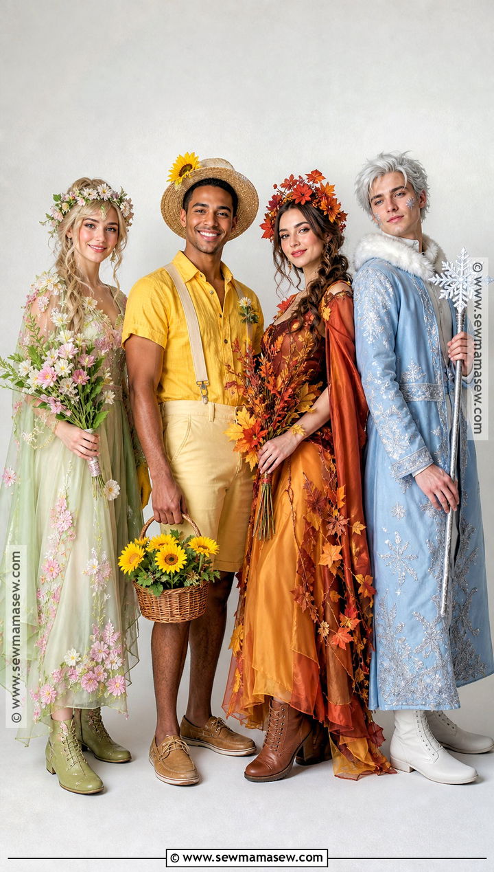 Four Seasons Group Costume - 40 unique costumes