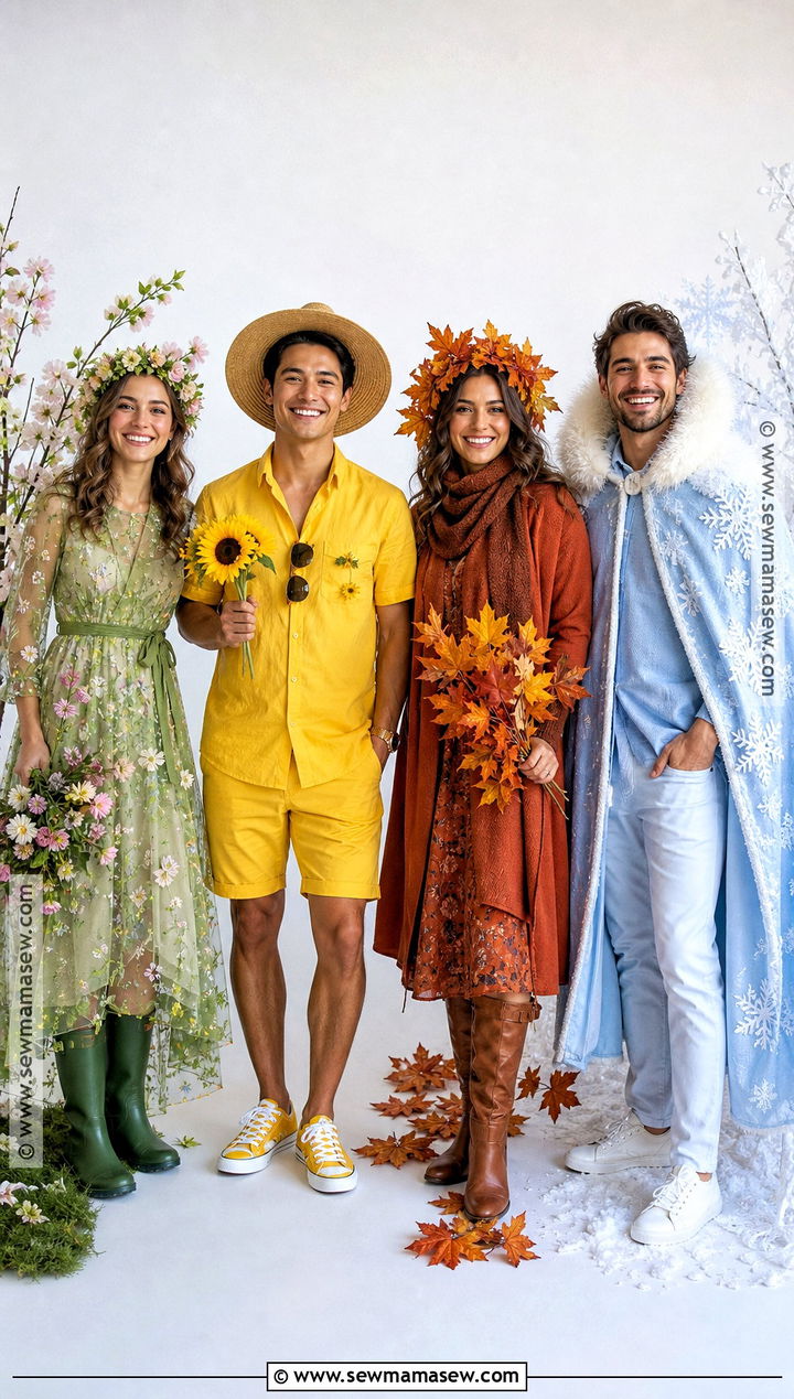 Four Seasons Group Costume - 40 unique halloween costume ideas