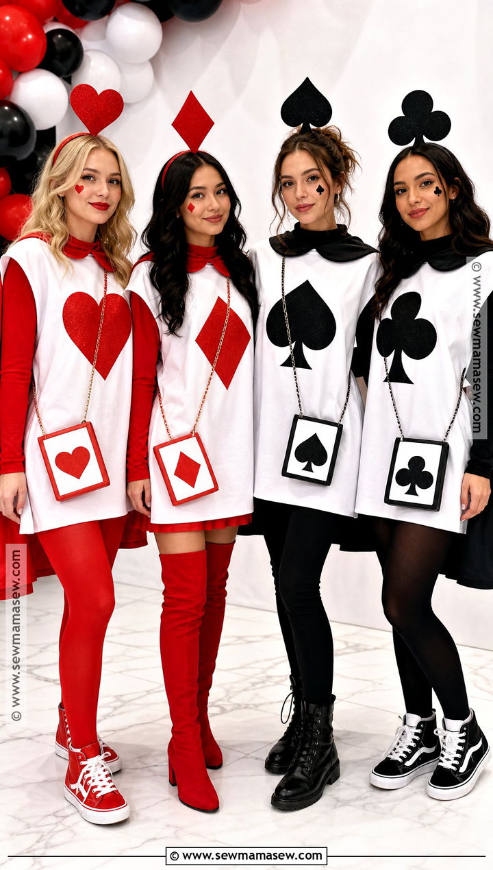 Four Suits Group Costume - 30 playing card costume ideas