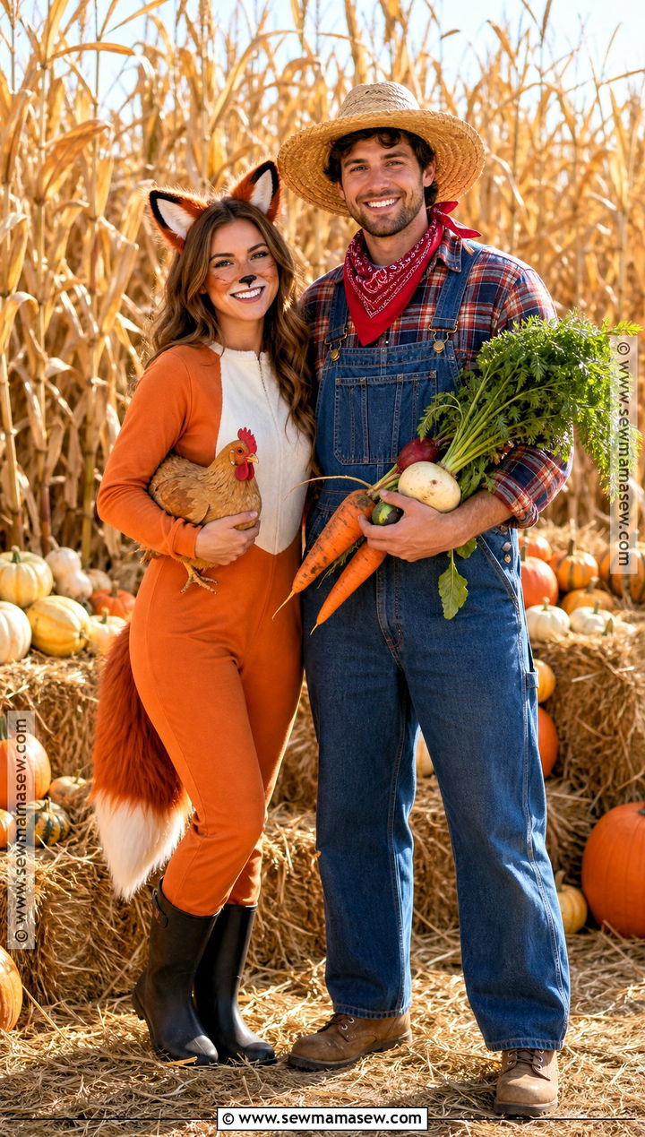 Fox And Farmer Couple Costume - 40 foxy costume ideas