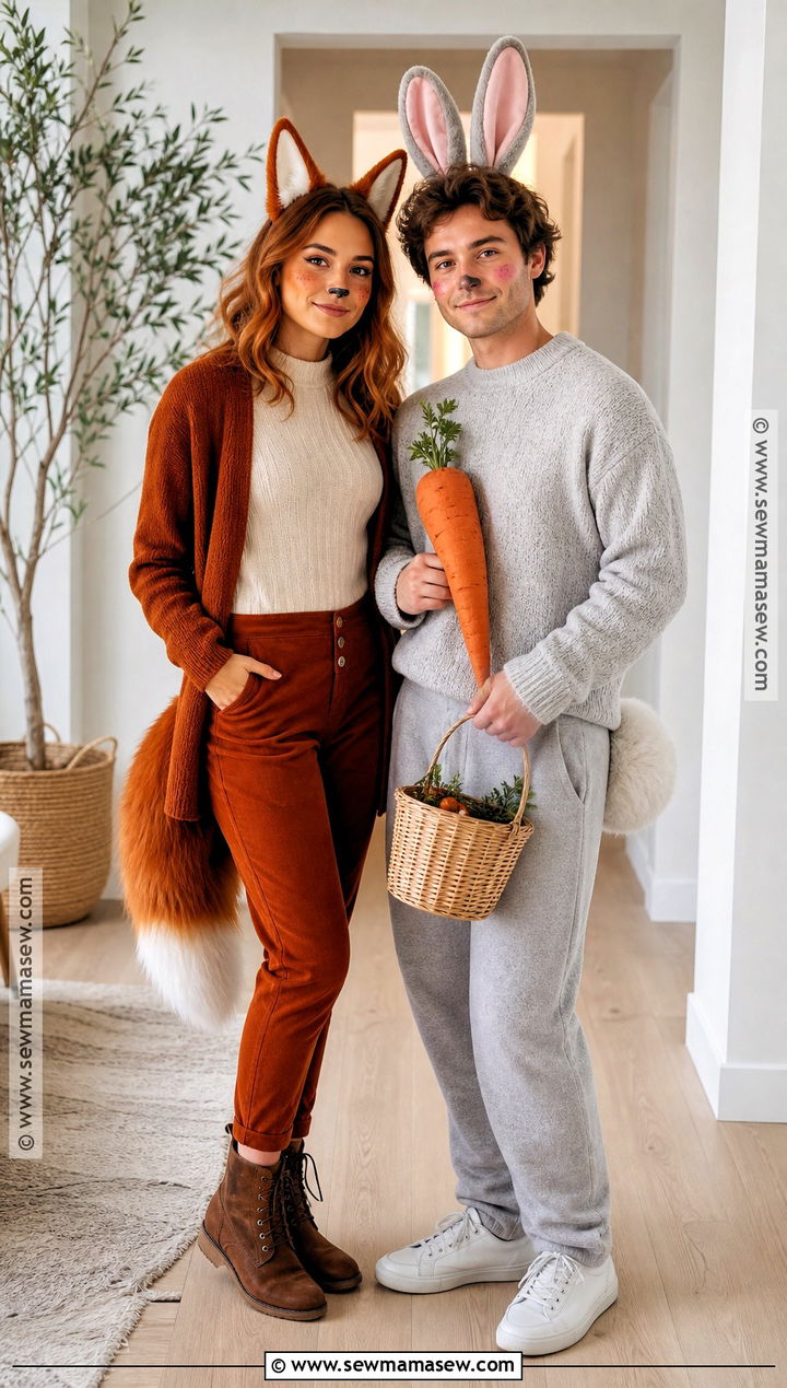 Fox And Rabbit Couple Costume - 35 costume couple ideas