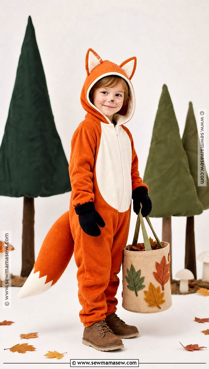 Fox Costume With White Tipped Tail - 35 animal costumes for kids