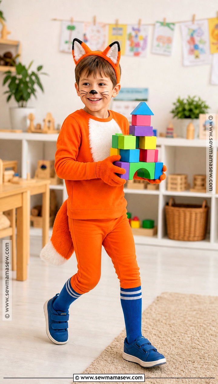 Fox In Socks Costume With Blue Socks - 30 dr seuss characters dress up ideas