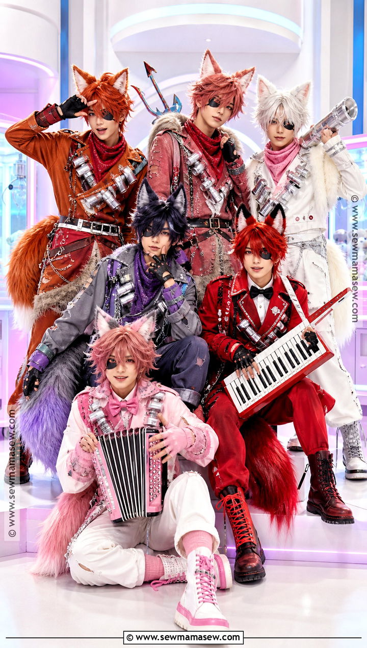 Foxy Variants FNAF Group Costume - 30 fnaf group costume ideas