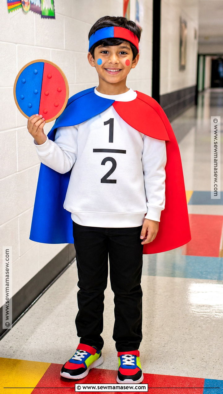 Fraction Maths Day Costume - 30 maths day costumes for kids