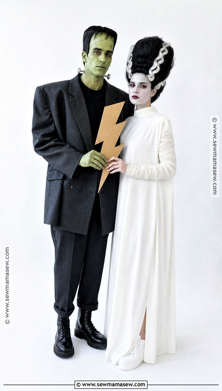 Frankenstein And Bride Couple Costume - 45 frankenstein costume ideas