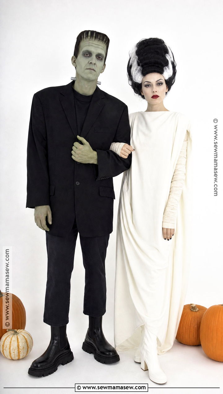 Frankenstein And Bride Couple Costume - 50 couple halloween costumes