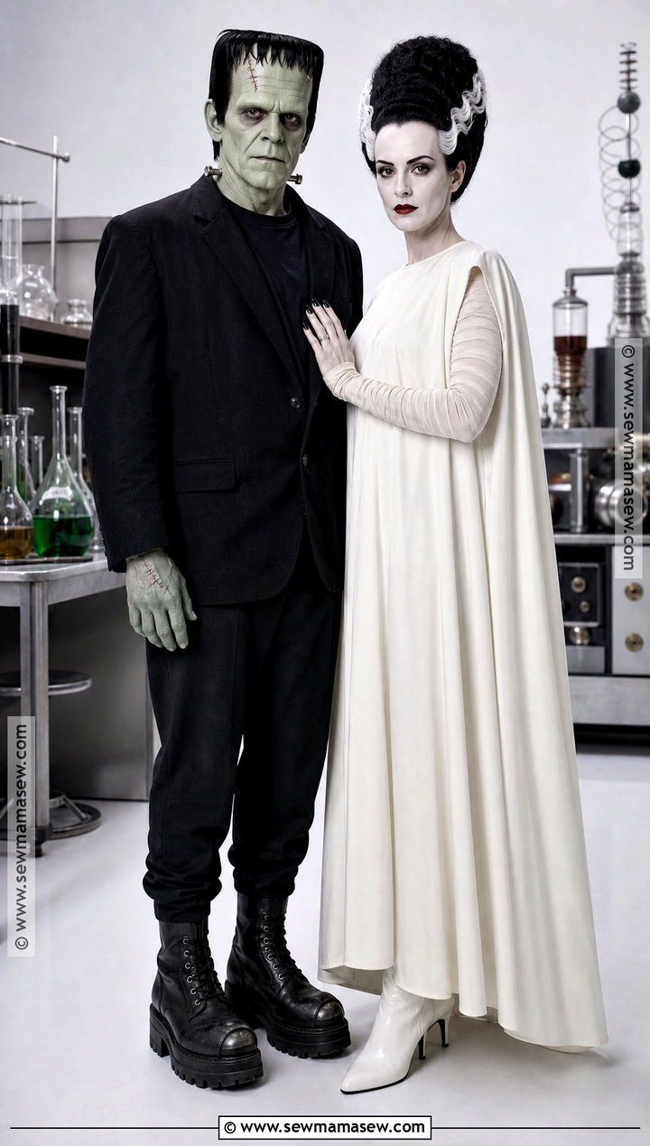 Frankenstein And Bride Couple Costume - 50 couples costume ideas
