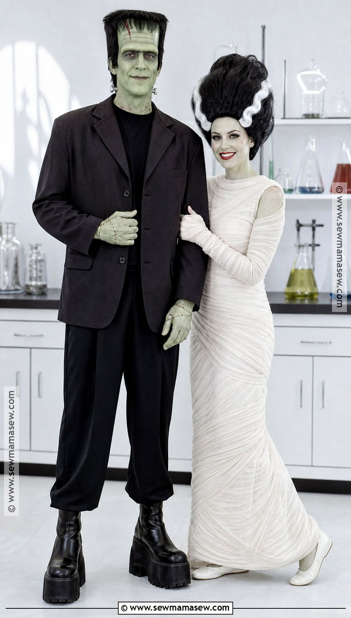 Frankenstein And Bride Couple Costume - 40 couple costume ideas