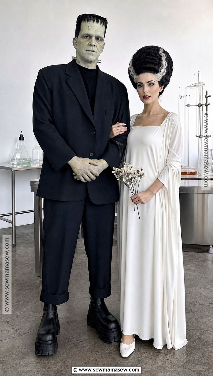 Frankenstein And Bride Couples Costume - 40 creative couples costumes