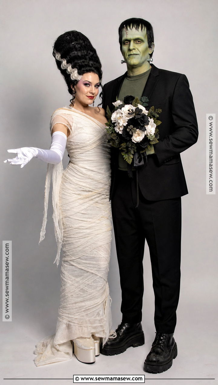 Frankenstein Bride And Groom Costume - 30 bride and groom halloween costumes