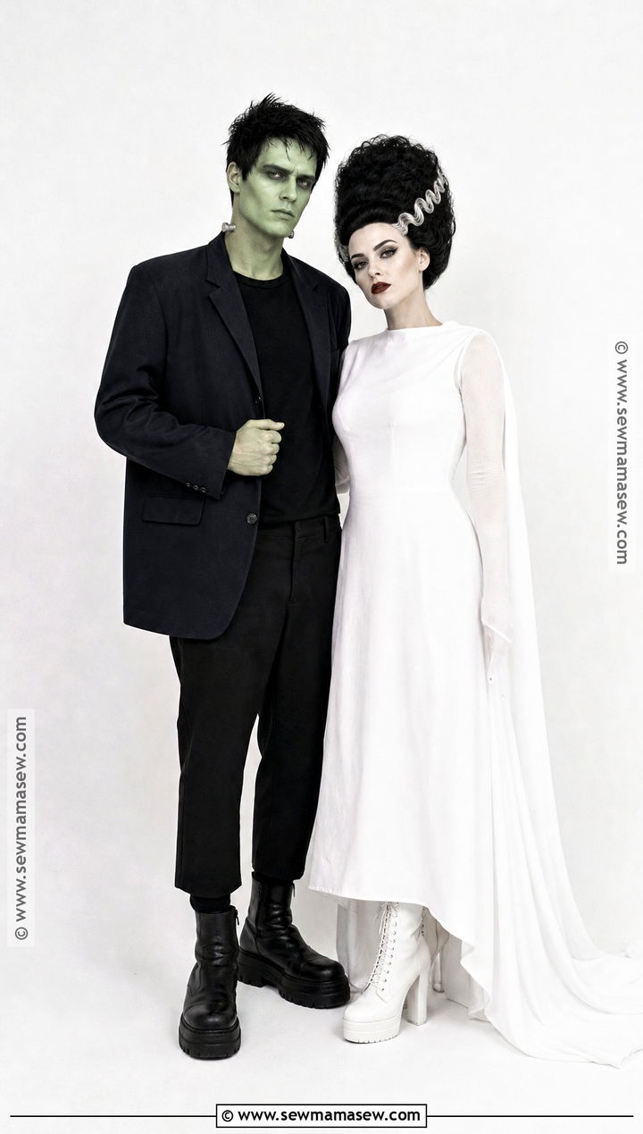 Frankenstein Monster And Bride Duo Costume - 50 halloween costumes duo