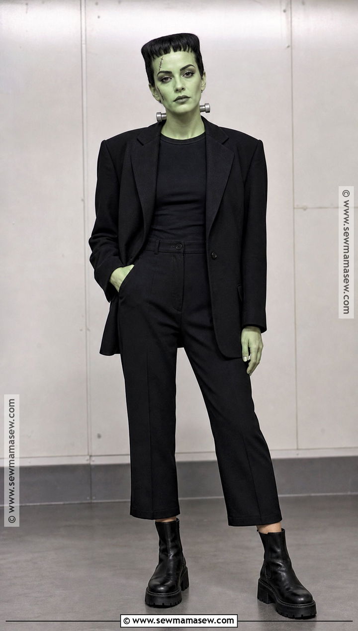 Frankenstein Monster Costume With Black Blazer - 30 Masc Halloween Costumes for Women