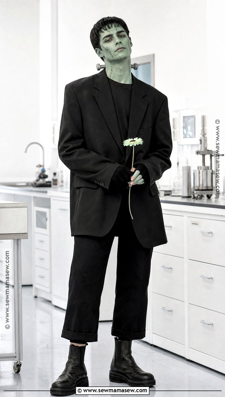 Frankenstein Monster Costume With Green Makeup - 30 costumes for guys