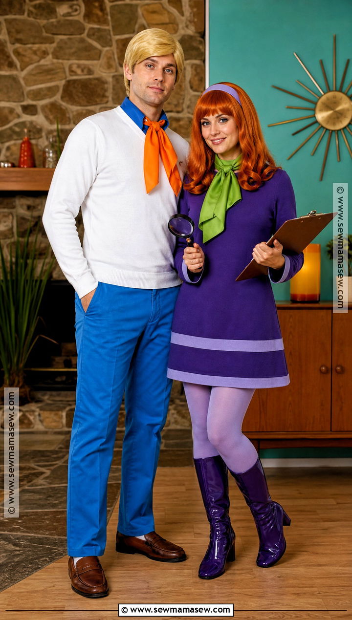 Fred And Daphne Couple Costume - 40 scooby doo halloween costumes