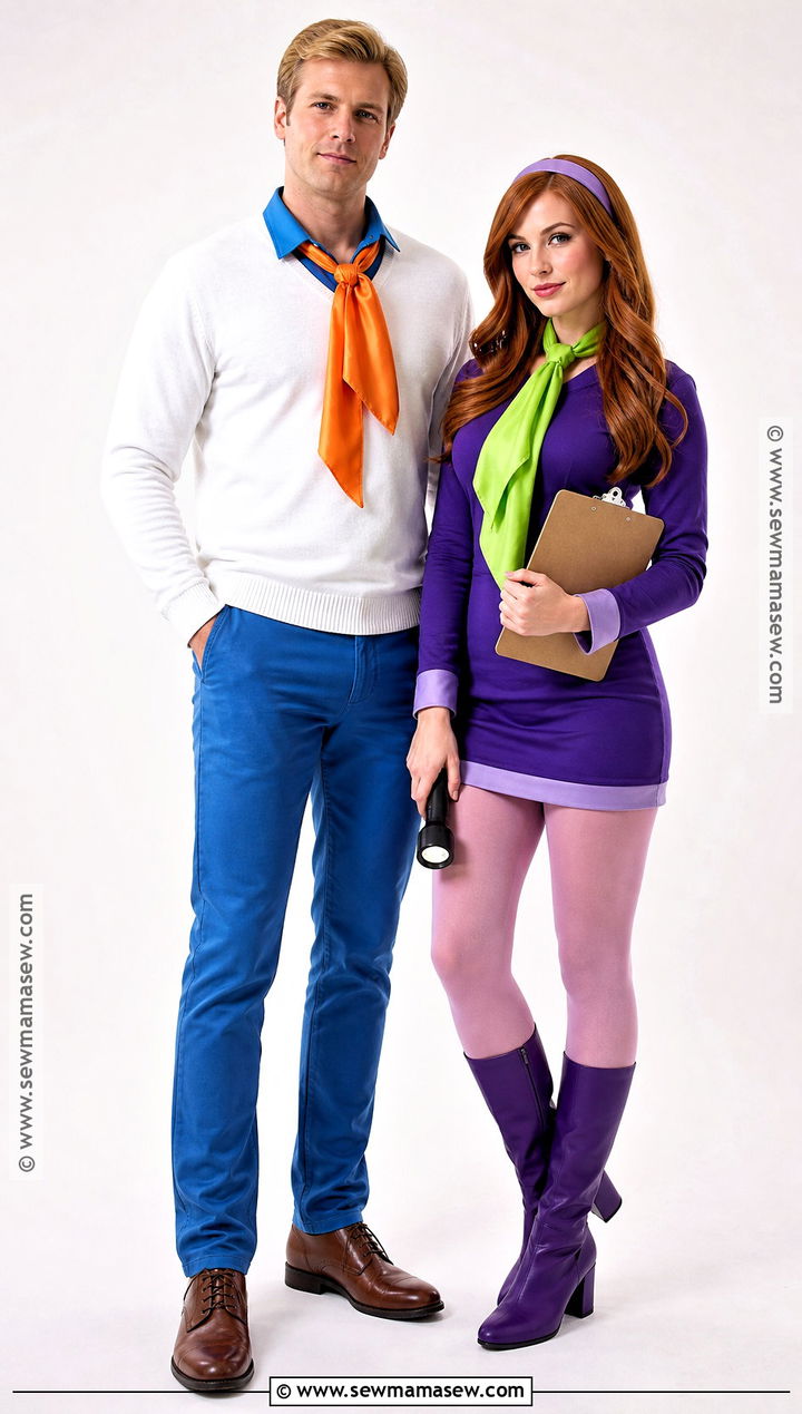 Fred And Daphne Couple Costume - 50 scooby doo costumes