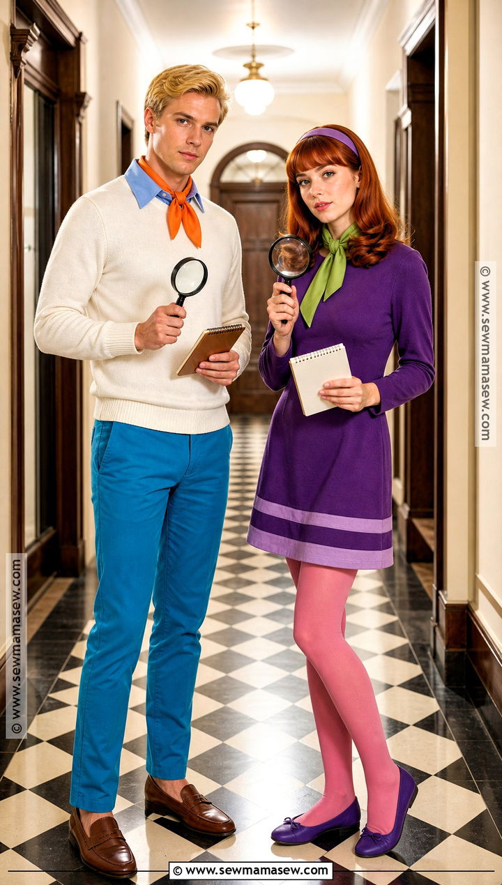 Fred And Daphne Mystery Couple Outfit - 30 Couples Halloween Outfits